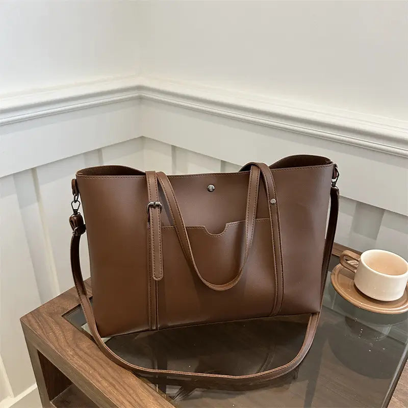 Women's Brown Retro Shoulder Bag