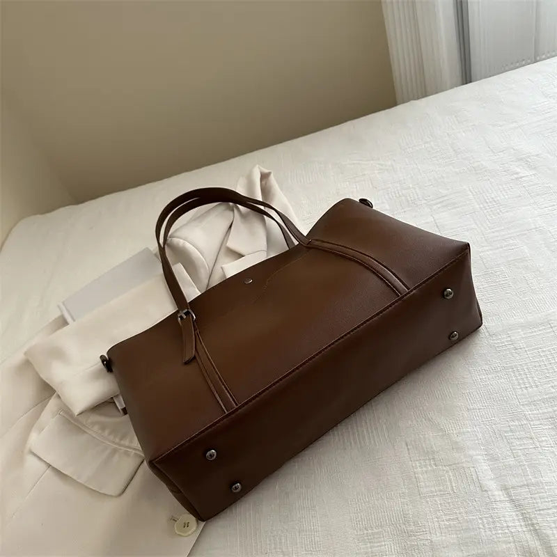 Women's Brown Retro Shoulder Bag