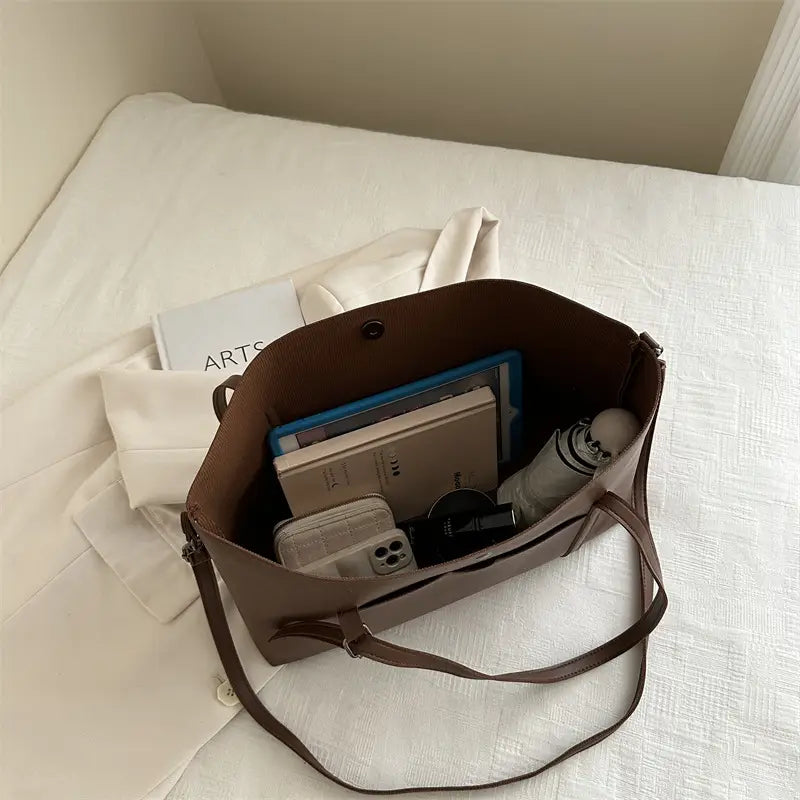 Women's Brown Retro Shoulder Bag